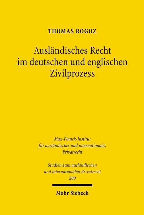 Produktbild: Ausl&auml;ndisches Recht im deutschen und englischen Zivilprozess