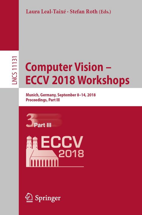 Produktbild: Computer Vision - ECCV 2018 Workshops