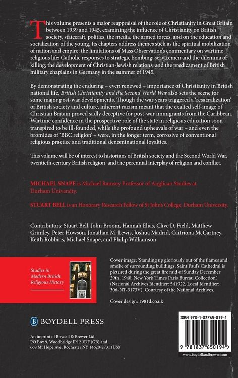 Produktbild: British Christianity and the Second World War