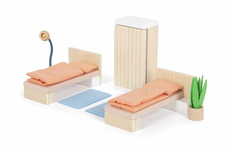 Produktbild: Small Foot 12631 - Puppenhausmöbel Schlafzimmer