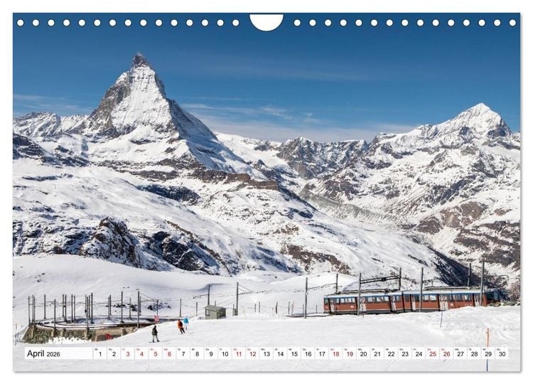 Produktbild: Matterhorn - Eiger, M&ouml;nch und Jungfrau: Rund um die zeitlosen Gipfel (Wandkalender 2026 DIN A4 quer), CALVENDO Monatskalender
