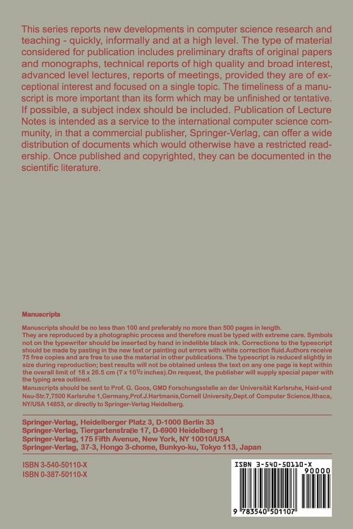 Produktbild: Mathematical Foundations of Computer Science 1988