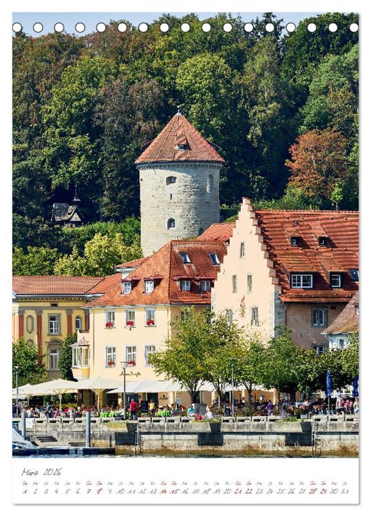 Produktbild: &Uuml;berlingen in 12 wundersch&ouml;nen Motiven (Tischkalender 2026 DIN A5 hoch), CALVENDO Monatskalender