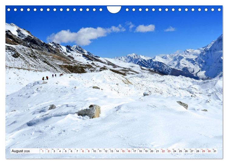 Produktbild: MANASLU HIMAL gewaltige Bergriesen (Wandkalender 2026 DIN A4 quer), CALVENDO Monatskalender