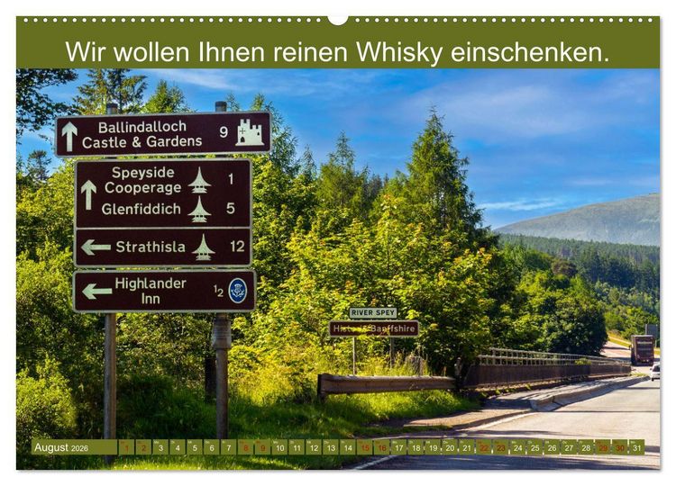 Produktbild: Witzige Whisky-Werbeslogans (hochwertiger Premium Wandkalender 2026 DIN A2 quer), Kunstdruck in Hochglanz