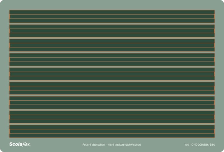Produktbild: Brunnen Schreibtafel Scolaflex Lin. B1A &brvbar; gr&uuml;n