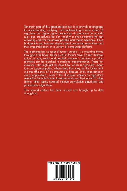 Produktbild: Algorithms for Discrete Fourier Transform and Convolution