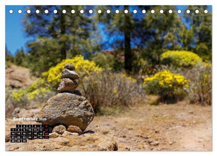Produktbild: Auf Schusters Rappen... Gran Canaria (Tischkalender 2026 DIN A5 quer), CALVENDO Monatskalender