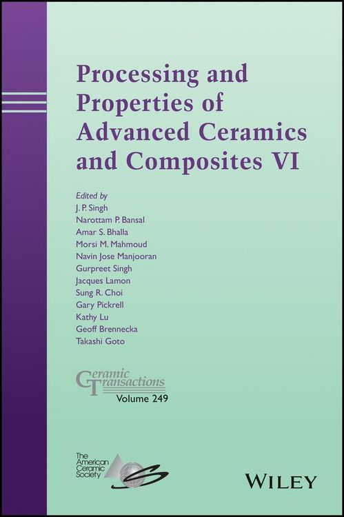Produktbild: Processing and Properties of Advanced Ceramics and Composites VI