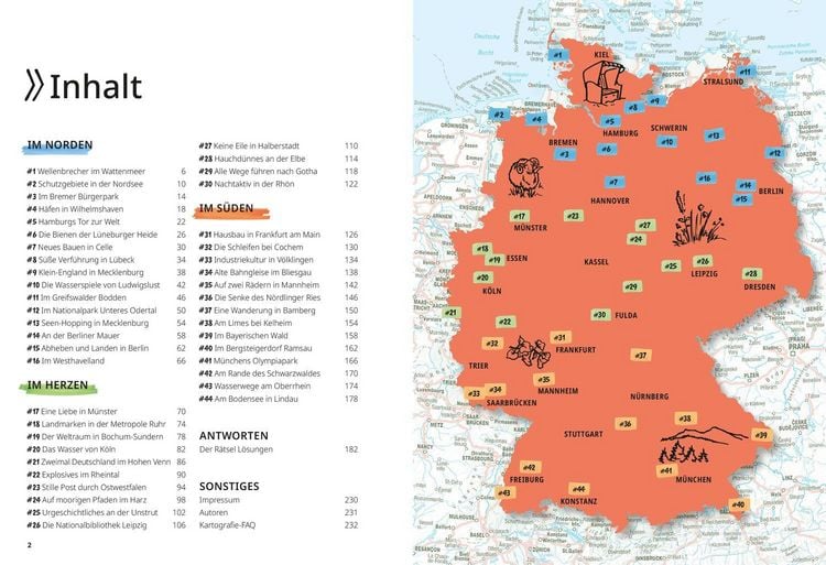 Produktbild: Landkarten-R&auml;tselreise Deutschland