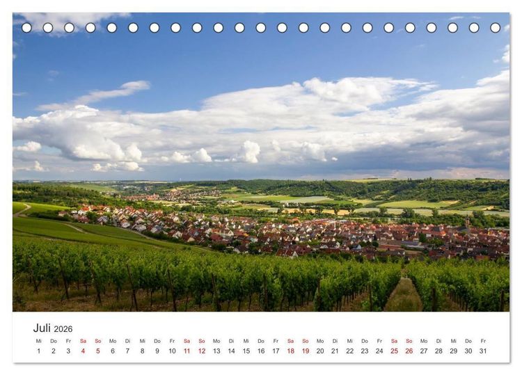 Produktbild: Eibelstadt (Tischkalender 2026 DIN A5 quer), CALVENDO Monatskalender