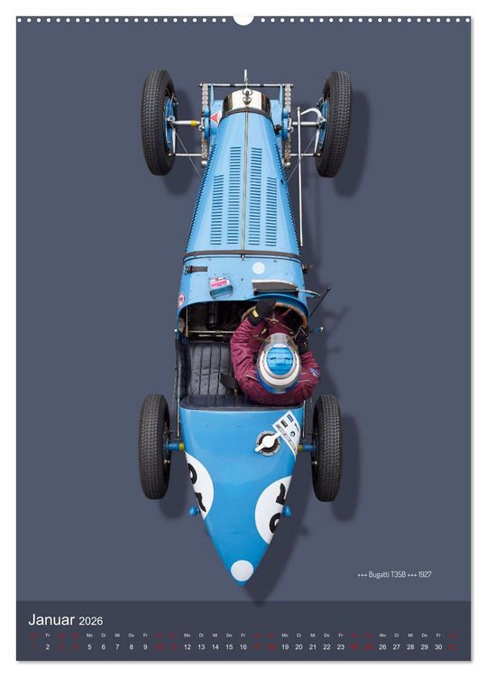 Produktbild: Legenden des Rennsports, Historic Grand Prix Cars 1925-1960 (hochwertiger Premium Wandkalender 2026 DIN A2 hoch), Kunstdruck in Hochglanz