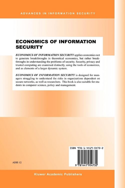 Produktbild: Economics of Information Security