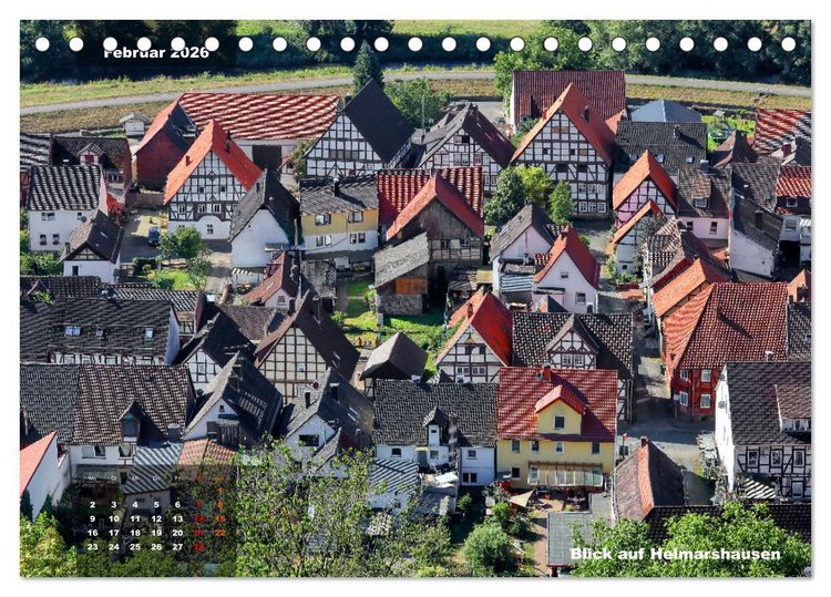 Produktbild: M&auml;rchenhaftes Weserbergland (Tischkalender 2026 DIN A5 quer), CALVENDO Monatskalender