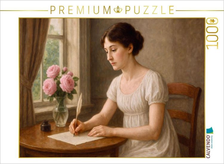 Produktbild: CALVENDO Puzzle Jane Austen | 1000 Teile Lege-Gr&ouml;&szlig;e 64x48cm Foto-Puzzle f&uuml;r gl&uuml;ckliche Stunden