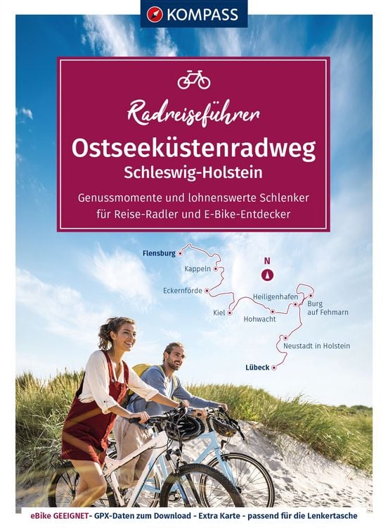 Produktbild: KOMPASS Radreiseführer Ostseeküstenradweg Schleswig Holstein