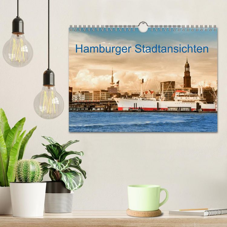 Produktbild: Hamburger Stadtansichten (Wandkalender 2026 DIN A4 quer), CALVENDO Monatskalender