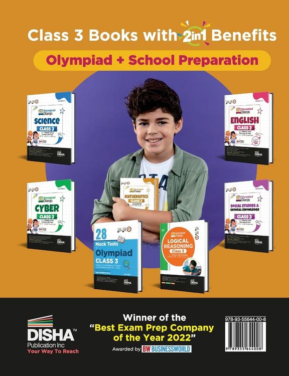 Produktbild: Olympiad Champs Mathematics Class 3 with Chapter-wise Previous 10 Year (2013 - 2022) Questions 5th Edition | Complete Prep Guide with Theory, PYQs, Past & Practice Exercise |
