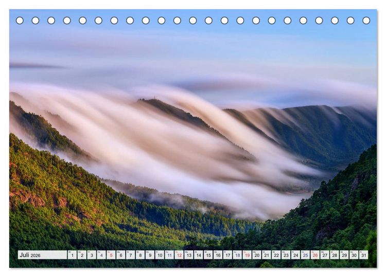 Produktbild: La Palma - La Isla Bonita - Kanarische Inseln (Tischkalender 2026 DIN A5 quer), CALVENDO Monatskalender