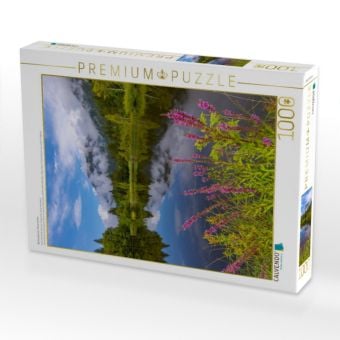 Produktbild: CALVENDO Puzzle Blutweiderich, Moorweiher | 1000 Teile Lege-Gr&ouml;&szlig;e 64x48cm Foto-Puzzle f&uuml;r gl&uuml;ckliche Stunden