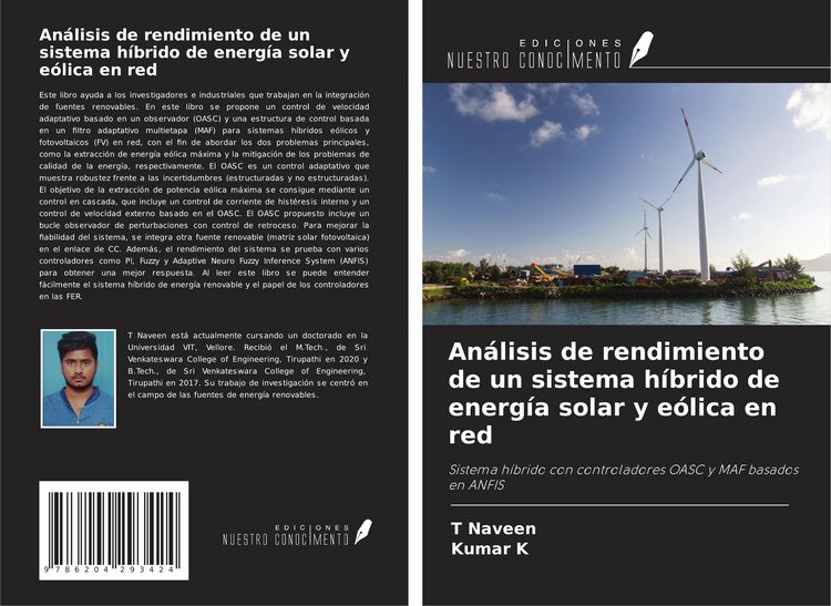 Produktbild: An&aacute;lisis de rendimiento de un sistema h&iacute;brido de energ&iacute;a solar y e&oacute;lica en red