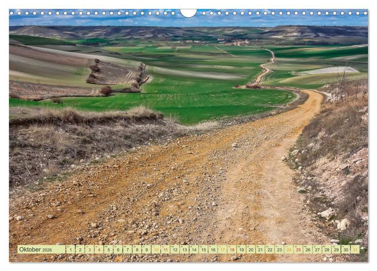 Produktbild: Jakobsweg - pilgern auf dem Camino de Santiago (Wandkalender 2026 DIN A3 quer), CALVENDO Monatskalender