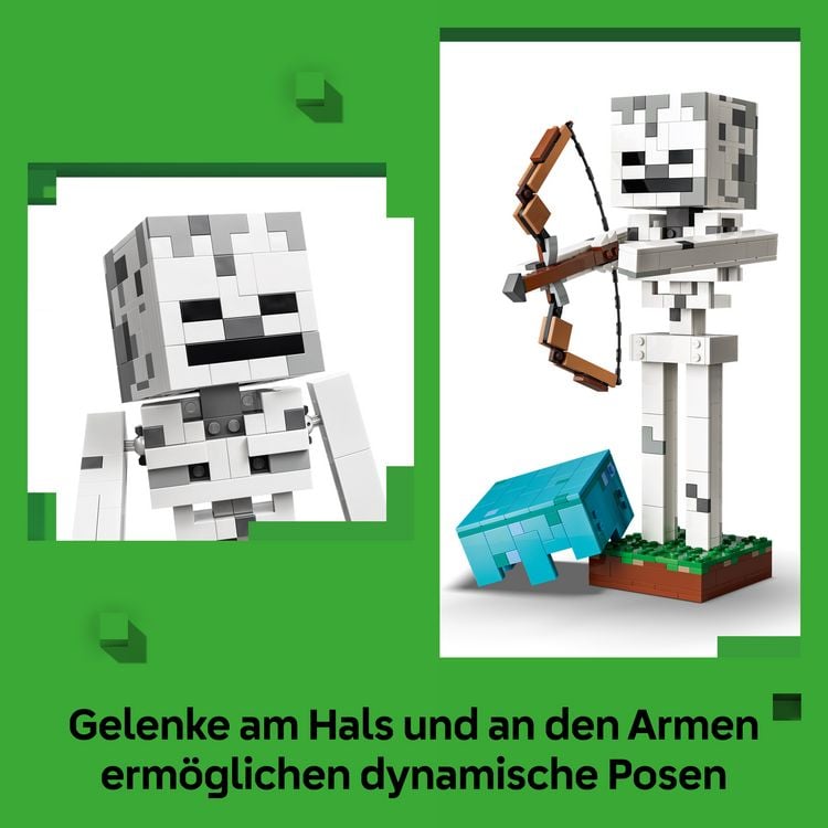 Produktbild: LEGO Minecraft 21594 Das Skelett, Bauspielzeug zum Videospiel, Spielzeug