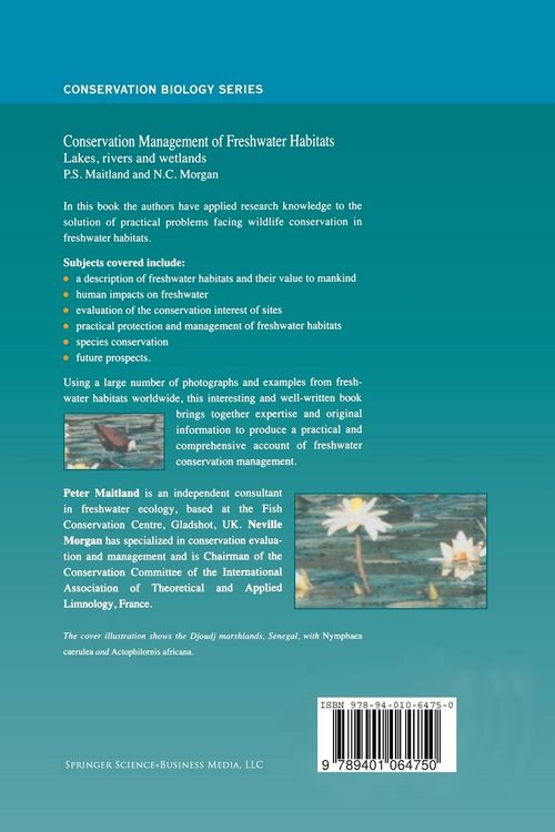 Produktbild: Conservation Management of Freshwater Habitats