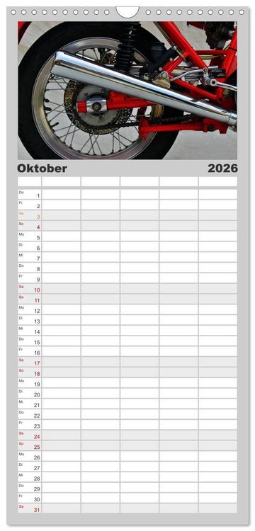 Produktbild: Familienplaner 2026 - Ducati 900SS K&ouml;nigswelle mit 5 Spalten (Wandkalender, 21 x 45 cm) CALVENDO