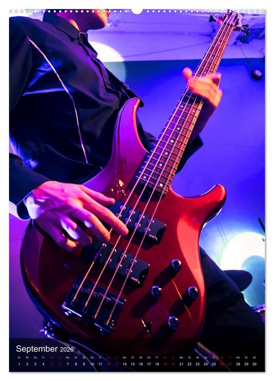 Produktbild: Rockgitarren in Concert (hochwertiger Premium Wandkalender 2026 DIN A2 hoch), Kunstdruck in Hochglanz