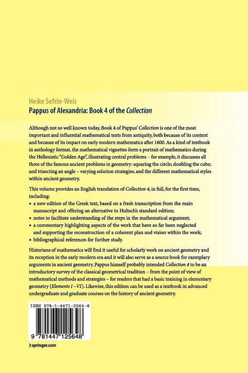 Produktbild: Pappus of Alexandria: Book 4 of the Collection