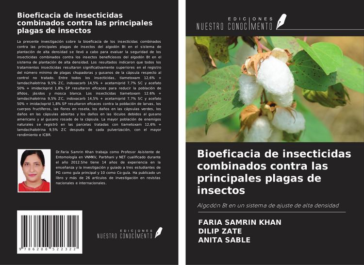 Produktbild: Bioeficacia de insecticidas combinados contra las principales plagas de insectos
