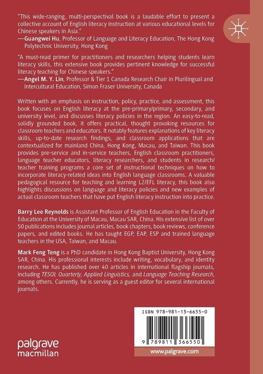 Produktbild: English Literacy Instruction for Chinese Speakers