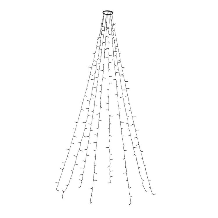 Produktbild: Idena Lichterkette NewTec Weihnachtsbaum-&Uuml;berwurf 280 LED warmwei&szlig; f&uuml;r Innen & Au&szlig;en