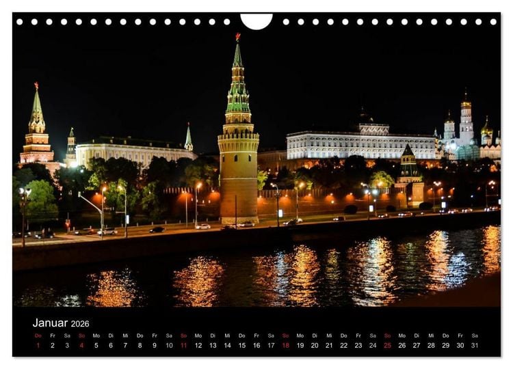 Produktbild: Moskau - Moscow (Wandkalender 2026 DIN A4 quer), CALVENDO Monatskalender