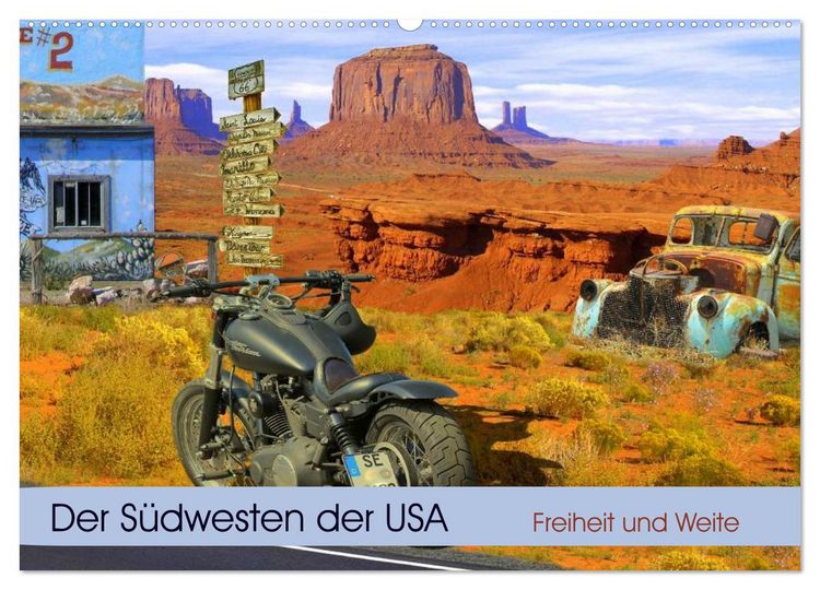 Produktbild: Der S&uuml;dwesten der USA. Freiheit und Weite (Wandkalender 2026 DIN A2 quer), CALVENDO Monatskalender