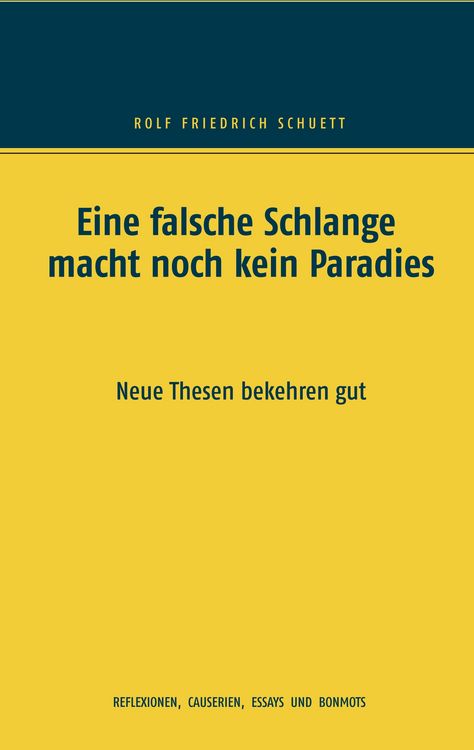 Produktbild: Eine falsche Schlange macht noch kein Paradies