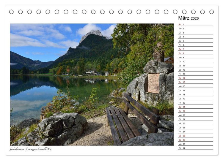 Produktbild: Rund um den Hintersee und Zauberwald (Tischkalender 2026 DIN A5 quer), CALVENDO Monatskalender