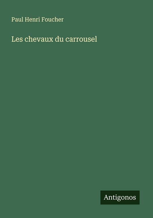 Produktbild: Les chevaux du carrousel
