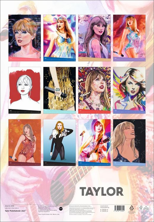 Produktbild: Taylor Posterkalender 2027