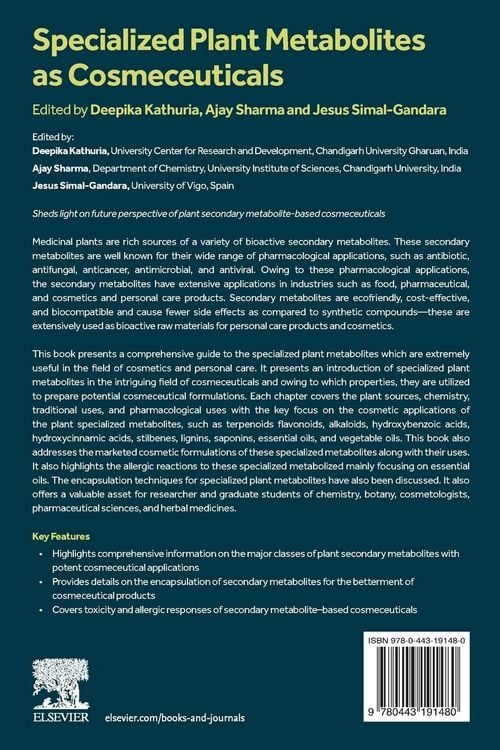 Produktbild: Specialized Plant Metabolites as Cosmeceuticals
