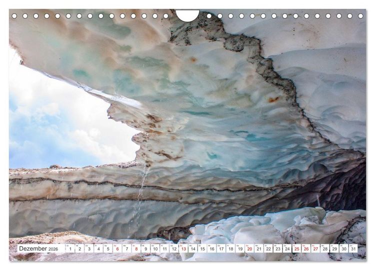 Produktbild: Die Gletscher schmelzen (Wandkalender 2026 DIN A4 quer), CALVENDO Monatskalender