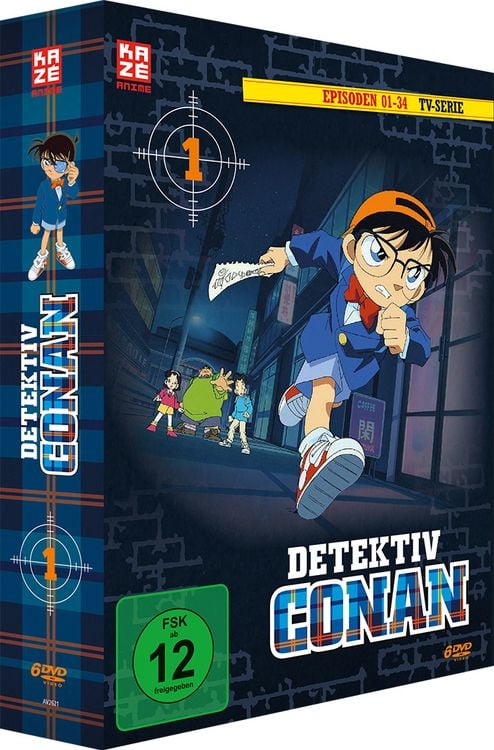 Produktbild: Detektiv Conan - TV-Serie - DVD Box 1 (Episoden 1-34) [6 DVDs]