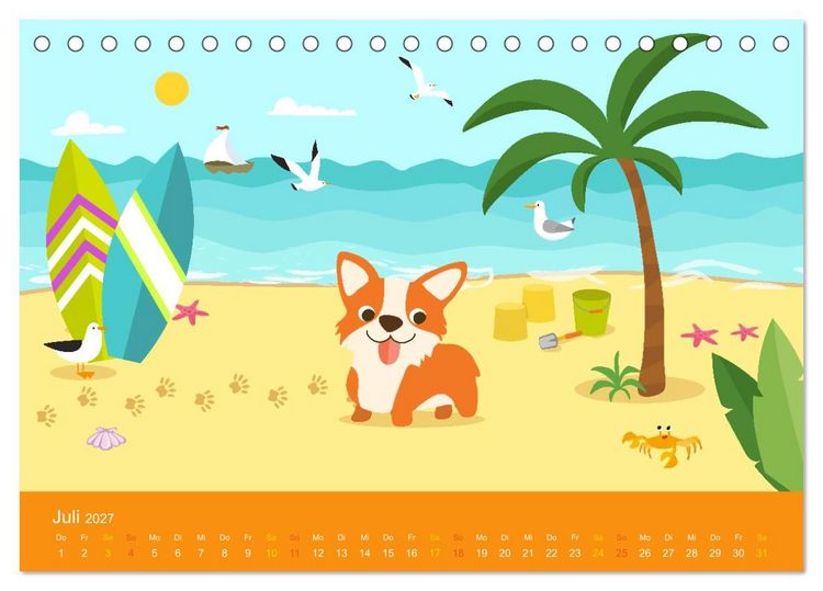 Produktbild: S&uuml;&szlig;e Tierkinder (Tischkalender 2027 DIN A5 quer), CALVENDO Monatskalender
