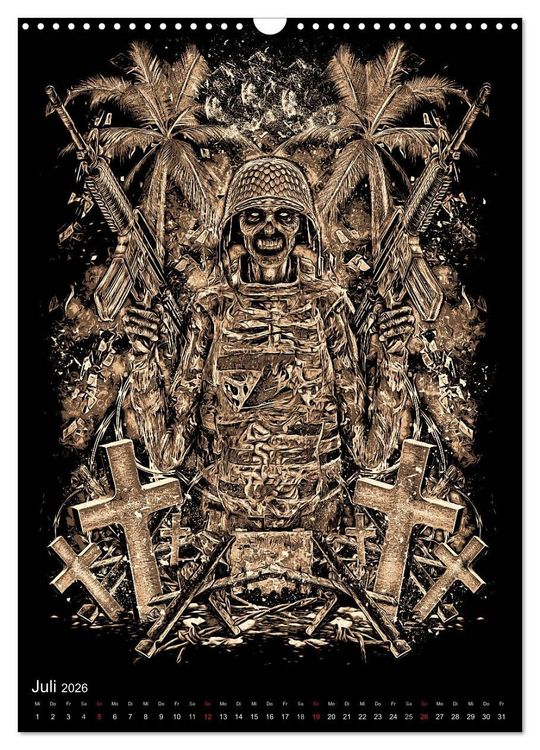 Produktbild: BLOODBOY/WAR ILLUSTRATION (Wandkalender 2026 DIN A3 hoch), CALVENDO Monatskalender