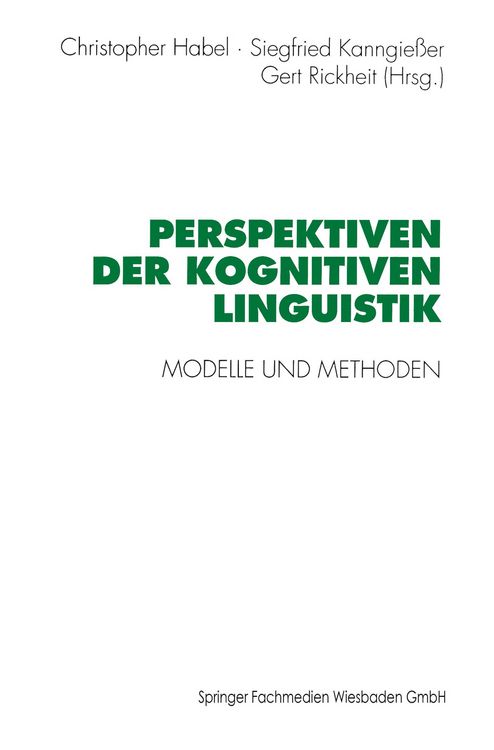 Produktbild: Perspektiven der Kognitiven Linguistik