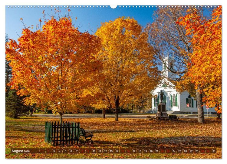 Produktbild: Neu England, Indian Summer (Wandkalender 2026 DIN A2 quer), CALVENDO Monatskalender