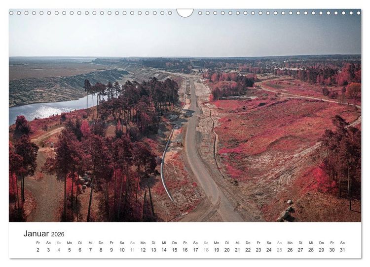 Produktbild: Cottbus und seine Umgebung in Infrarot (Wandkalender 2026 DIN A3 quer), CALVENDO Monatskalender
