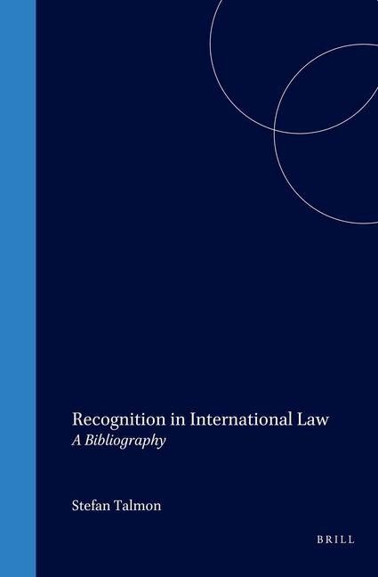 Produktbild: Recognition in International Law:A Bibliography