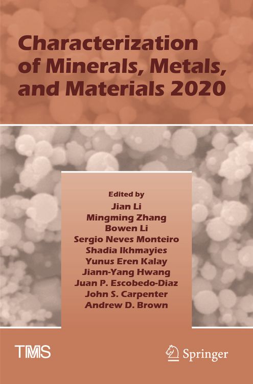 Produktbild: Characterization of Minerals, Metals, and Materials 2020